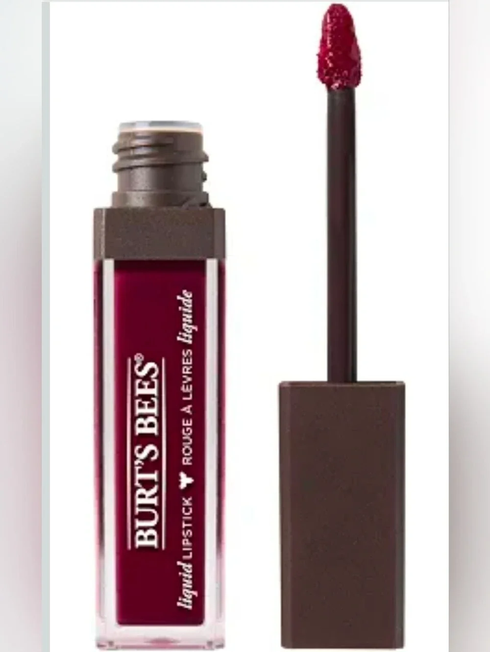 Burt's Bees NEW 100% Natural Glossy Liquid Lipstick, Wine Waters, 1 Tube